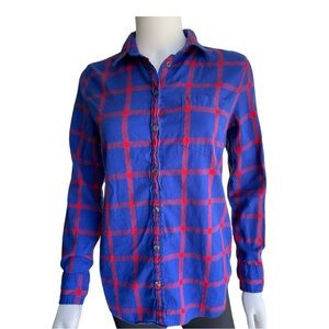 J. Crew Factory Boy Fit Flannel Shirt Size XS